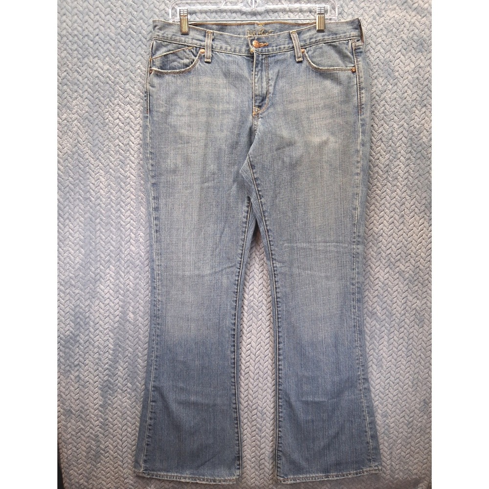 Old Navy The Flirt Mid-Rise Flare Jeans Medium Wash Blue Denim 100% Cotton Sz 10